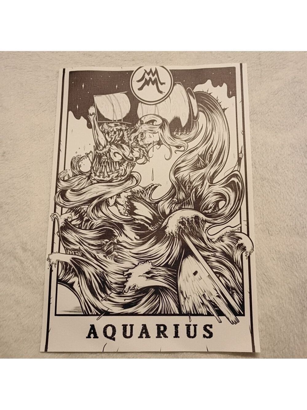 2/$10 Aquarius Zodiac Canvas Art Print